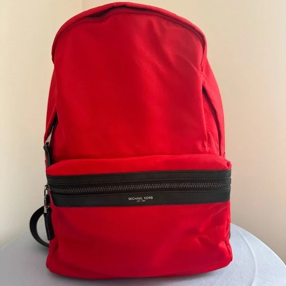 Michael Kors Kent Backpack In Red - Picture 11 of 11